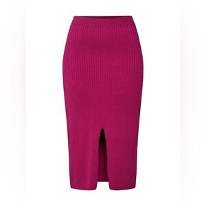 Free People Women's Skyline Rib Midi Skirt